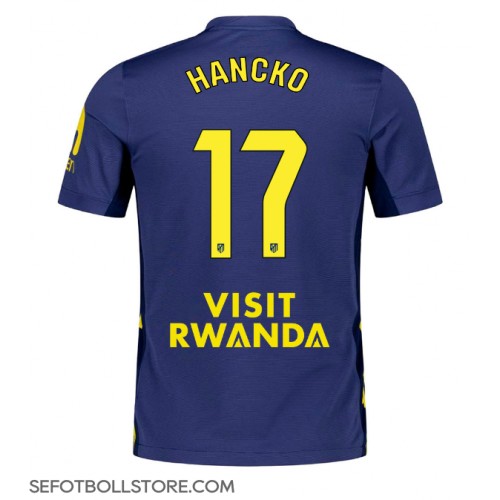 Atletico Madrid David Hancko #17 Replika Bortatröja 2025-26 Kortärmad Atletico Madrid David Hancko #17 Replika Bortatröja 2025-26 Kortärmad